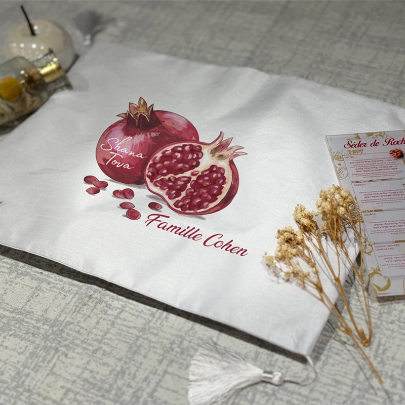 Couvre pain de shabbat personnalisé pour les fêtes de Tichri