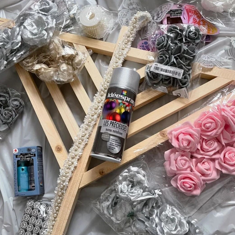 Ménorah 50x50 cm en bois à personnaliser 